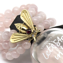 Carica l'immagine nel visualizzatore di Gallery, bracciale ape quarzo rosa