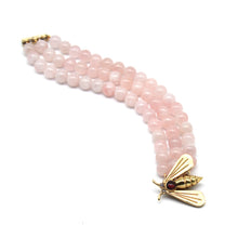 Carica l'immagine nel visualizzatore di Gallery, bracciale ape quarzo rosa